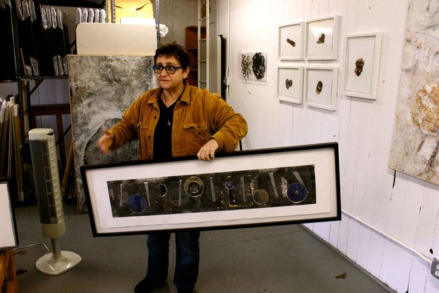<p>Sheila Goloborotko is one of many Red Hook artists who work out of 248 Creamer St.</p>
