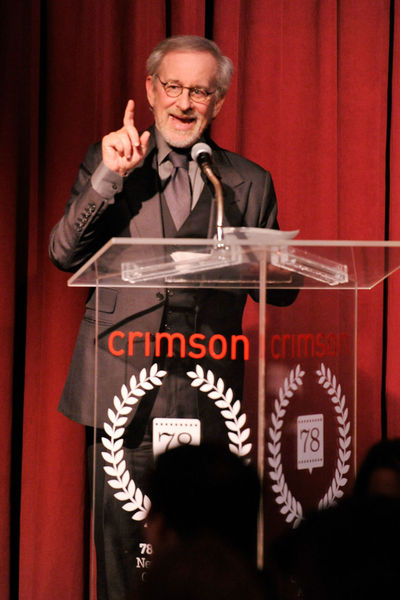 <p>Steven Spielberg at the New York Film Critics Circle Awards at the Crimson Club, Monday, January 7, 2012.</p>
