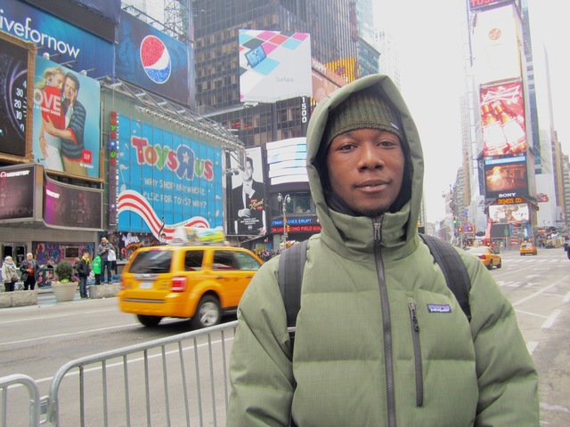 <p>Baltimore resident Tabon Stewart, 26, said Jan. 1, 2013 he was impressed with how quickly workers had cleaned up the remains of the festivities.&nbsp;</p>
