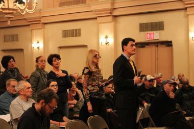 Homeless Services leaders heard testimony from residents angry about two new local homeless shelters.