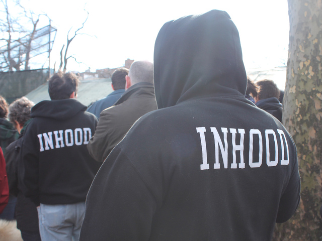 <p>Dozens of Inwood residents wore Alicea's "Inhood" clothing in honor of the late artist.</p>

