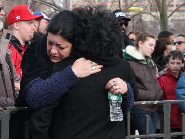 <p>Inwood residents mourned the loss of Will Alicea at a memorial on Jan. 20.</p>
