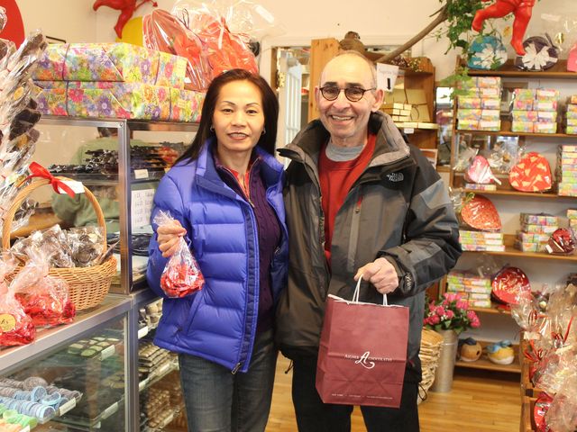 <p>Albert Loria and his wife Lilly visit the store every couple of weeks.</p>
