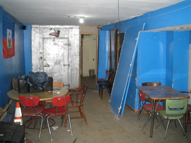 <p>Police say this basement in a Prospect-Lefferts Gardens grocery store acted as an illegal gambling den in July, taking horse-racing bets.</p>
