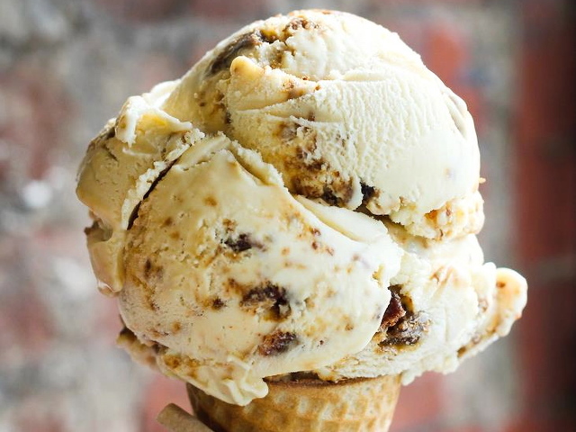 <p>Maple bacon ice cream made by Ample Hills Creamery.</p>
