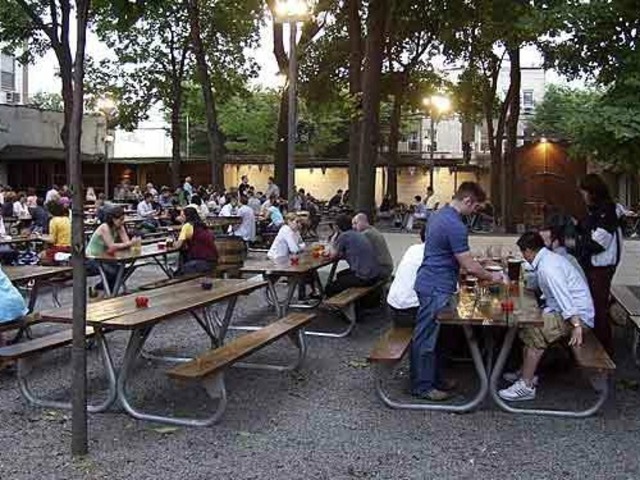 <p>The Bohemian Hall & Beer Garden plans to begin their festivities about an hour before kick-off. They're offering free hot dogs, $10 pitchers of beer and a wings special. The game will be shown in their main hall decked with televisions.</p>
