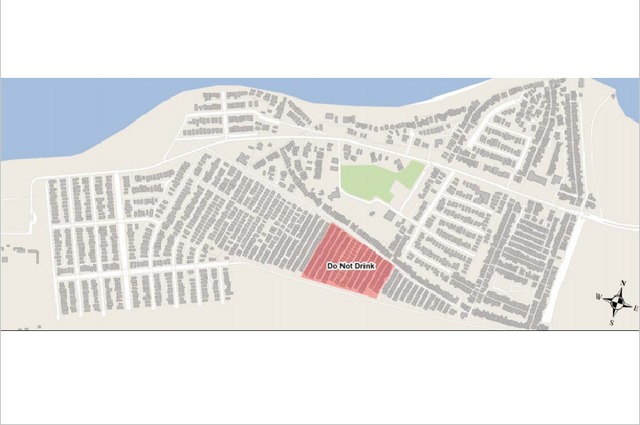 <p>Water is safe to drink in Breezy Point in all areas but the one highlighted, city officials said.</p>

