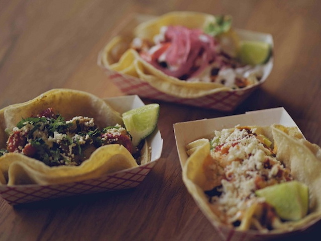 <p>Tacos from the Calexico Carne Asada food truck.</p>
