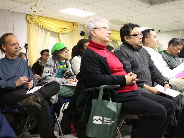 <p>Activists and residents called a proposed $500 million U.S. Tennis Association expansion in Flushing Meadows-Corona Park a &ldquo;land grab&rdquo; during a meeting Monday night</p>

