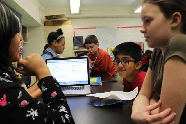 <p>The Center School encourages group work.&nbsp;</p>
