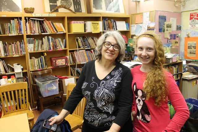 <p>Central Park East II Principal Naomi Smith with Central Park East I student Molly Hohl, 10, a fifth-grader.</p>
