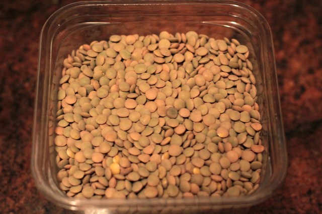 <p>Lentils provide a toothsome base for a cold salad for the salmon.</p>
