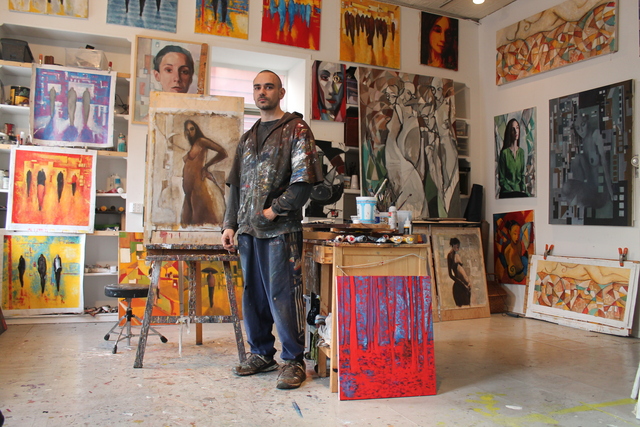 <p>Long Island City artist Eduardo Anievas opens his studio at 10-15 48th Ave. to the public every Saturday afternoon.</p>
