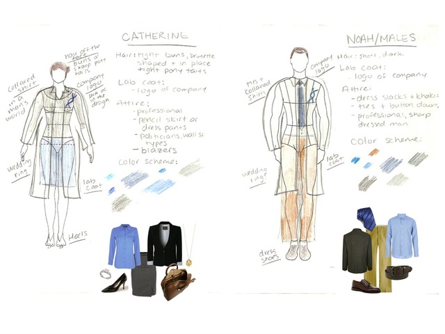 <p>Cyrus Toulabi and crew have planned out the costumes for their characters.</p>
