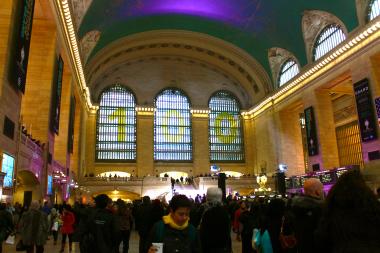 Hundreds gathered at Grand Central Terminal to celebrate the station's 100th birthday.