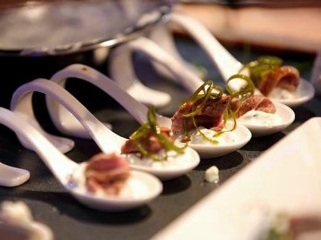 <p>Diane DiMeo is currently a contestant on "The Taste" where chefs must make a dish on a single spoon.</p>
