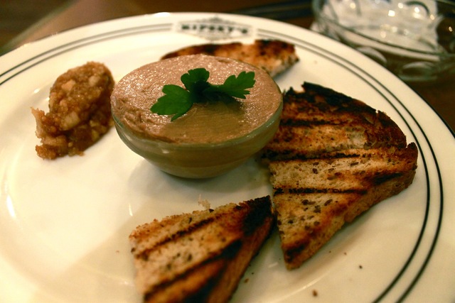 <p>Kipsey's chicken liver pate with its house-made wheat bread.</p>
