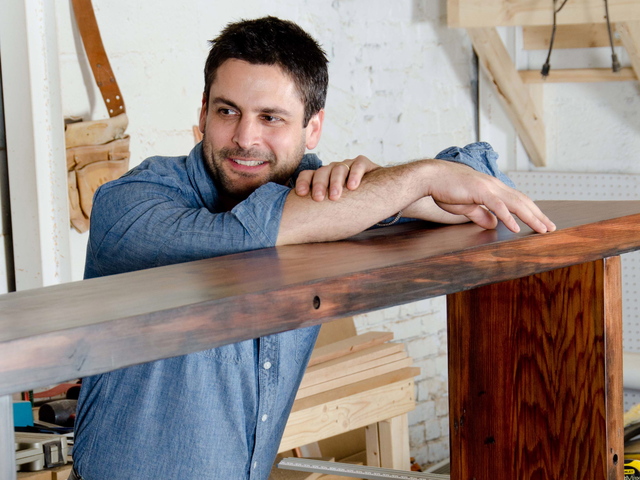 <p>Mark Jupiter designs furniture made from the reclaimed wood of New York City's history.</p>
