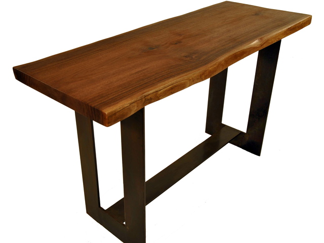<p>Mark Jupiter's walnut kitchen island.</p>
