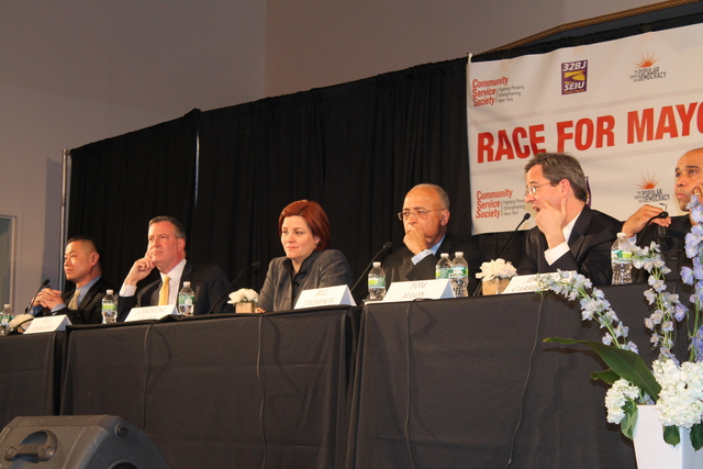 <p>City Comptroller John Liu demanded an end to the federal investigation into his financing at a mayoral candidates' forum on Feb. 28, 2013.</p>
