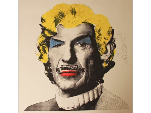 <p>Patrick Waldo tags advertising posters with "moustache" scrawled across a muse's upper lip. He has now expanded this to include the images of famous artists.</p>
