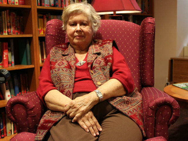 <p>Nancy Ledger, a retired minister, said she enjoys participating in the musicals as a way to keep her public speaking skills sharp.</p>
