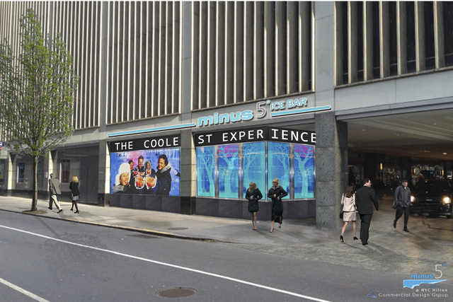 <p>Minus5 Ice Bar is planning to open at the Hilton New York in Midtown, as illustrated in this rendering provided by the bar's ownership.</p>
