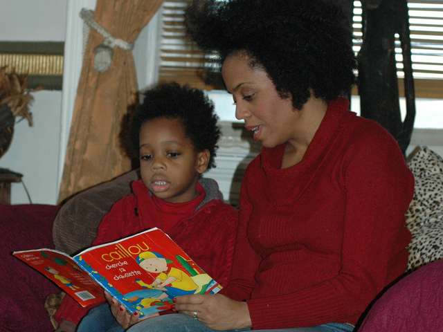 <p>Rhonda Ross went to boarding school in Switzerland, where she learned French, and she wanted French to be part of her son's life.</p>

