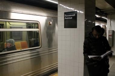 A man was hit and killed by an F train at the Roosevelt Avenue-Jackson Heights station, officials said.