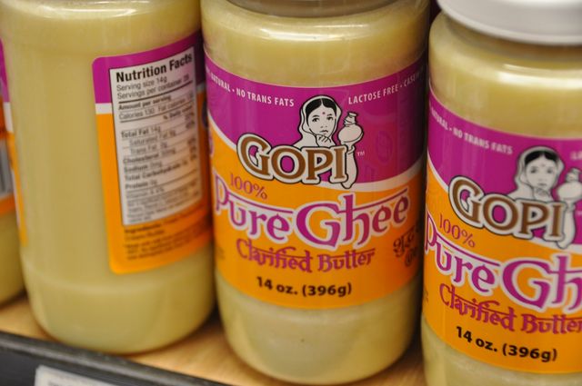 <p>Pure Indian "ghee" or clarfied butter at Sahadi's.</p>
