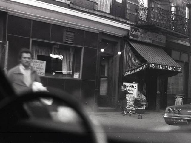 <p>An image taken by Allan Silverman and donated to the Lower East Side Tenement Museum by his niece Eva Silverman. The images depict Lower East Side street scenes.</p>
