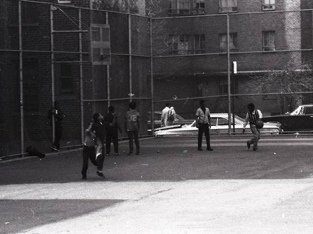 <p>An image taken by Allan Silverman and donated to the Lower East Side Tenement Museum by his niece Eva Silverman. The images depict Lower East Side street scenes.</p>
