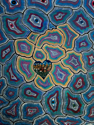 <p>This untitled work by Frantz Zephirin, one of Haiti's leading contemporary artists, is commonly referred to as "The Eye."</p>
