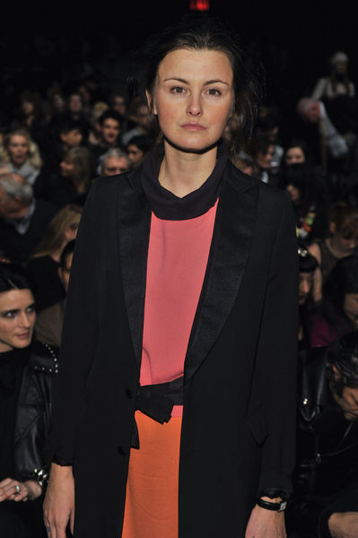 <p>Trish Goff at the Anna Sui show at Lincoln Center, Wednesday, February 13, 2013.</p>
