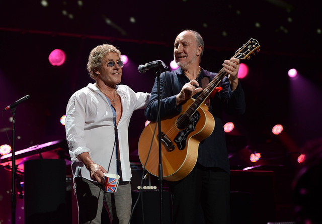 <p>Roger Daltrey and Pete Townshend of The Who perform at the '12-12-12' concert to benefit the victims of Hurricane Sandy at Madison Square Garden on Dec. 12, 2012. The British rock band also donated sound equipment to Queens venue LIC Bar after it was flooded during the storm.</p>
