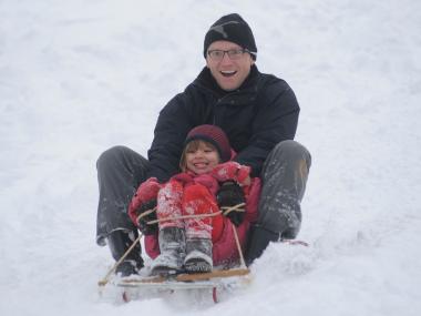 The winter storm dumped about 8 inches of snow on Central Park on Feb. 8 and 9, 2013.