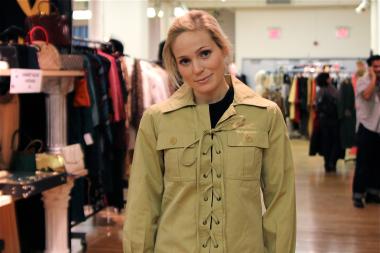 Yves Saint Laurent mini safari dress at Orlando Vintage.