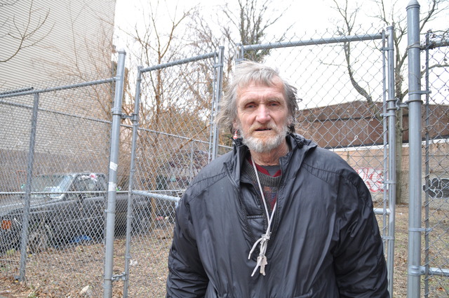 <p>Jerzy Sulek, a longtime Greenpoint resident who sleeps in his pick-up truck and has a handful of cats on his property, is opposed to the development of his neighboring vacant lot into a community garden.</p>
