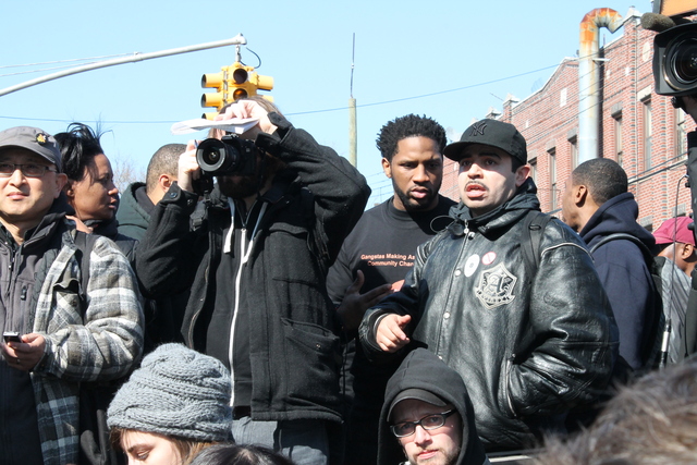 <p>Jose LaSalle was one of the organizers who rallied outside groups to travel to East Flatbush to protest the shooting.</p>
