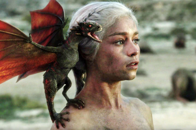 <p>Models of Daenerys Targaryen's dragons will be on display at the 'Game of Thrones' exhibition opening in Midtown Thursday, March 28, 2013.</p>
