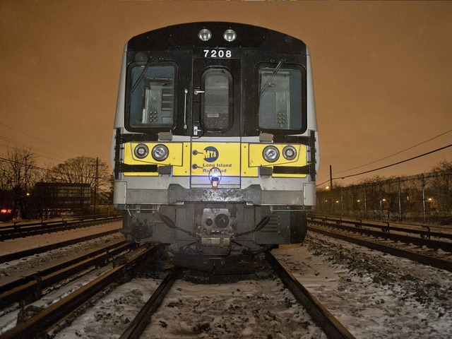 <p>A train derailment disrupted LIRR service Tuesday March 19, 2013.</p>

