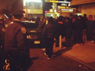 Violence broke out on Church Avenue in East Flatbush, police said.