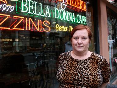 The current co-owner of Famous Ben's Pizza of SoHo says founder Debbie Aliotta violated an agreement they made in which she agreed not to sell slices near Famous Ben's so as to not compete with the business.