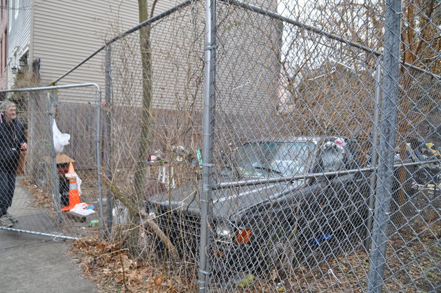 <p>Jerzy Sulek&nbsp;sleeps in his pick-up truck at 59 Franklin St.</p>
