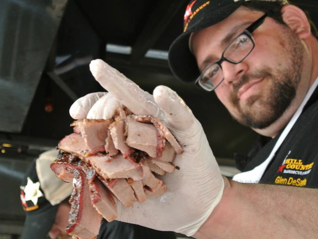 <p>Brisket from Hill Country Barbecue.</p>
