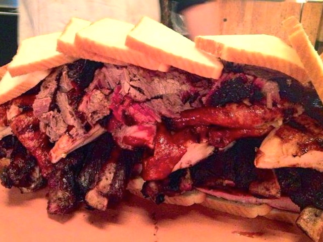 <p>Brisket by Hill Country Barbecue.</p>
