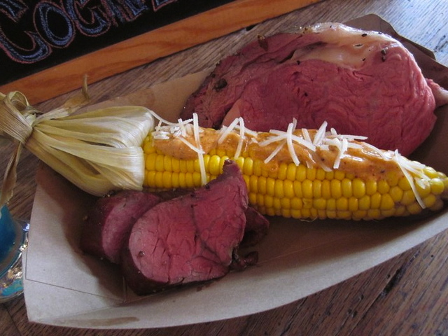 <p>Corn on the cob at Hill Country Barbecue.</p>
