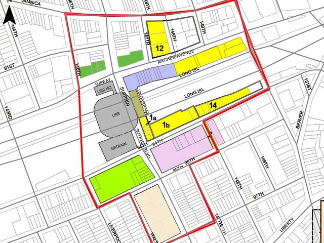 <p>A map showing the focus of a Greater Jamaica Development Corporation development effort.</p>
