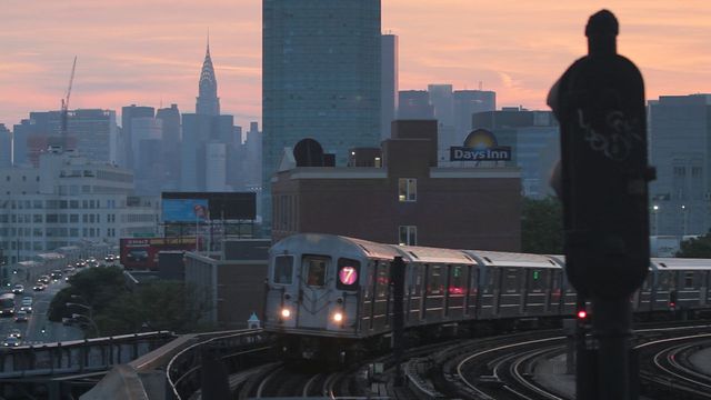 <p>A screen shot from "In Montauk," an independent film by Jackson Heights resident Kim Cummings that screens at the Queens World Film Festival this week. Several of the movie's scenes were shot in Queens, including this shot of the 7 train line.</p>
