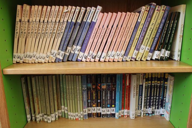 <p>The book room has more than 8,000 books and is growing.&nbsp;</p>
